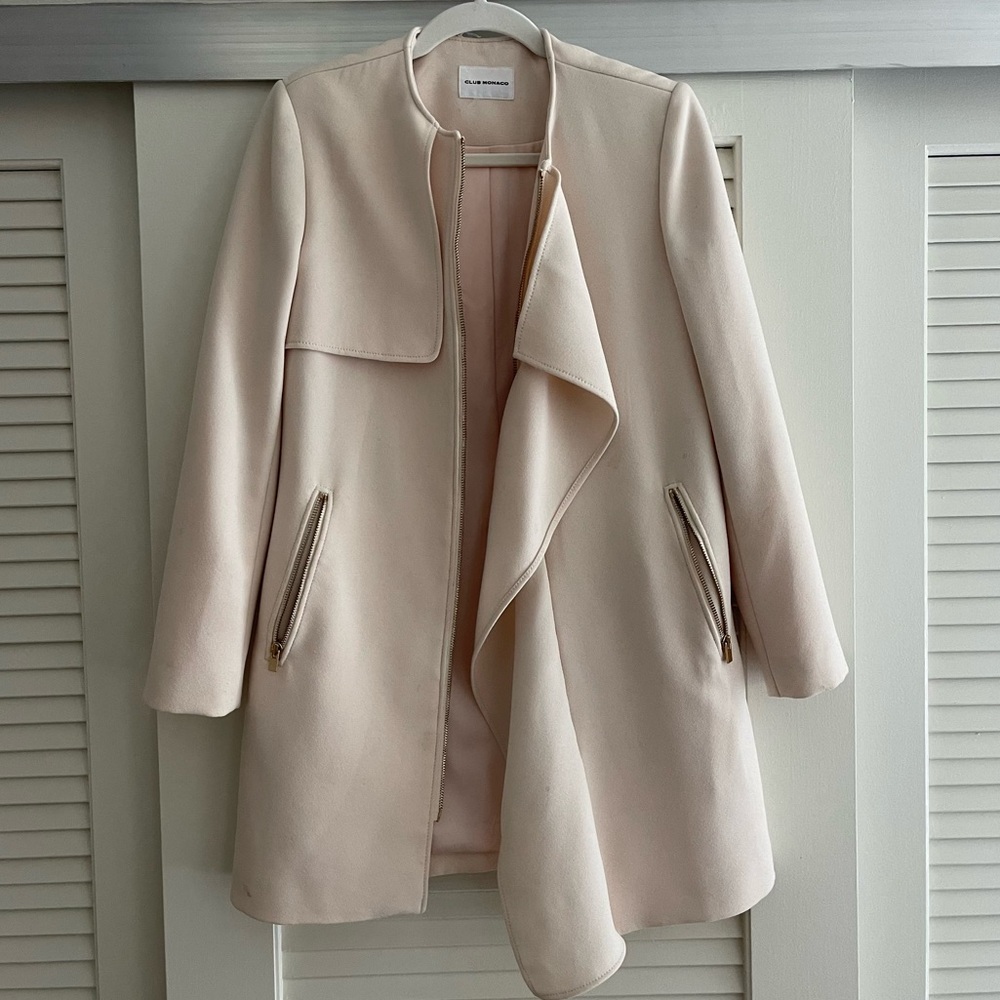 Club Monaco pale pink coat 💕🎀